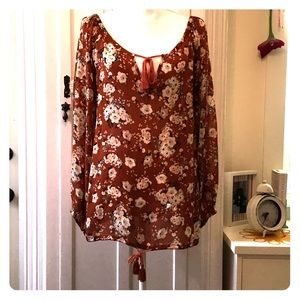 SPELL THE GYPSY DANCER BLOUSE-MAPLE
